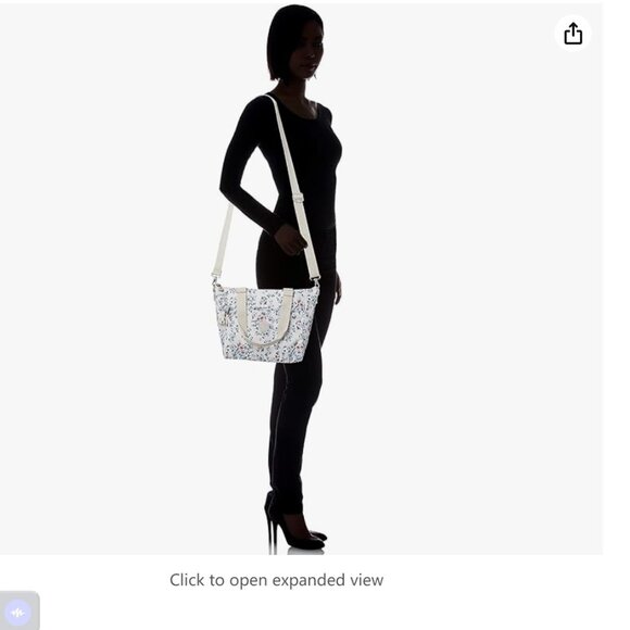 brand new vintage Kipling REVIR tote multi-use crossbody bag snowflake blue - Picture 9 of 9